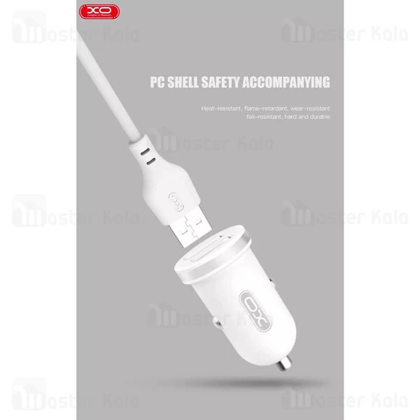 شارژر فندکی XO TZ-08 Dual USB Car Charger 2.1A With Cable
