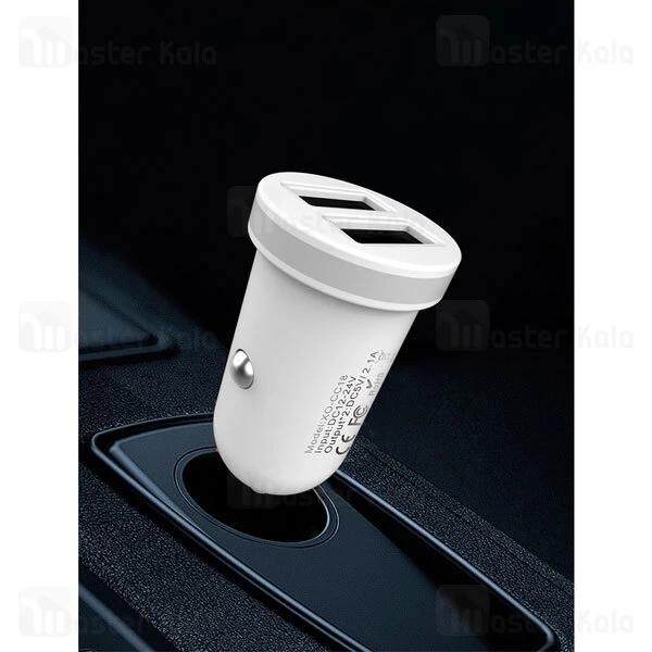 شارژر فندکی XO TZ-08 Dual USB Car Charger 2.1A With Cable