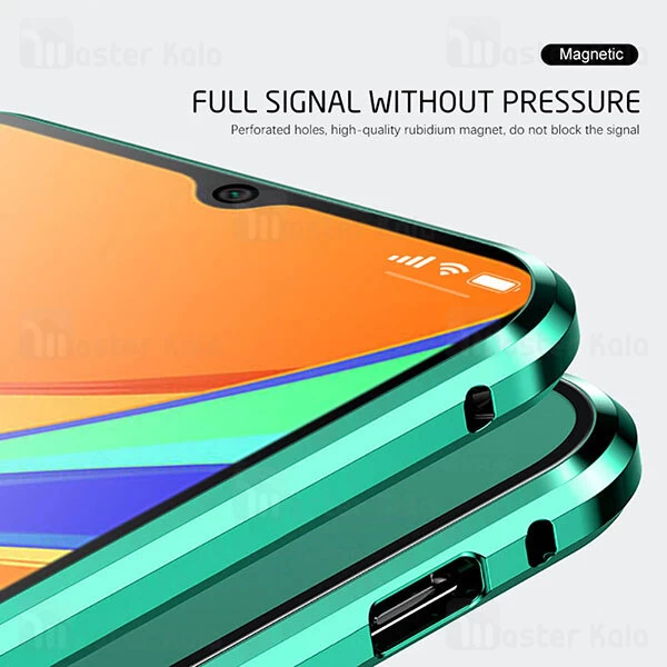 قاب مگنتی 360 درجه Xiaomi Redmi 9C Magnetic 2 in 1 Case دارای گلس صفحه