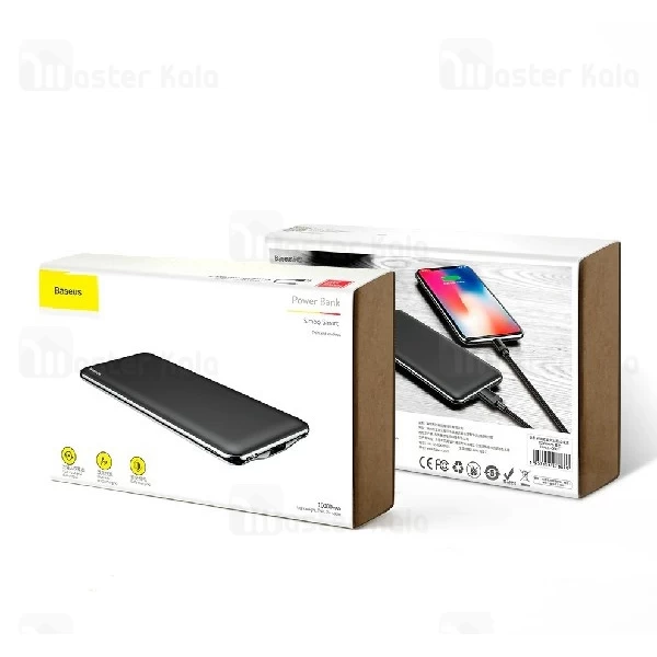 پاوربانک 10000 میلی آمپر بیسوس Baseus simbo smart PD دو پورت با توان 3 آمپر