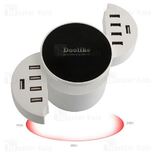 هاب شارژر وایرلس دولایک Doolike DL-CDA16 10 Port USB Charger ده پورت