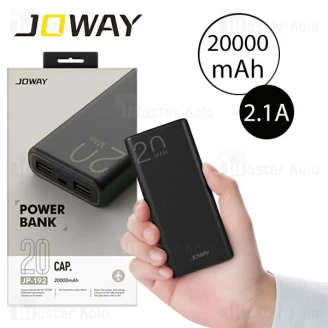 پاوربانک 20000 میلی آمپر جووی Joway JP-192 دو پورت با توان 2.1 آمپر