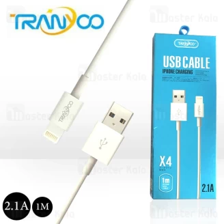 کابل لایتنینگ ترانیو Tranyoo X4 Cable توان 2.1 آمپر و طول 1 متر