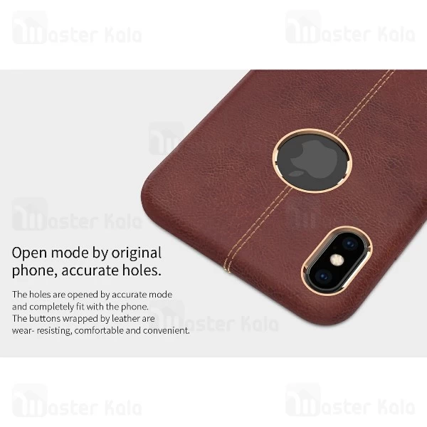 قاب محافظ چرمی نیلکین آیفون Apple iPhone X / XS Nillkin Englon Leather