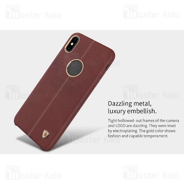 قاب محافظ چرمی نیلکین آیفون Apple iPhone X / XS Nillkin Englon Leather