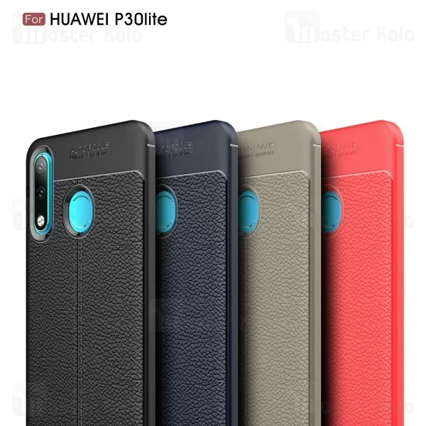 قاب طرح چرم Huawei Nova 4e / P30 Lite Auto Focus Jelly Case