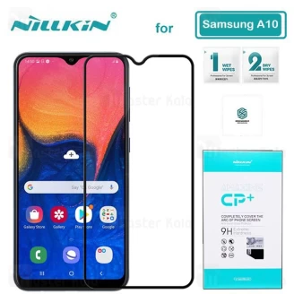 محافظ صفحه شیشه ای تمام صفحه تمام چسب نیلکین سامسونگ Samsung Galaxy A10 / A10s Nillkin CP+ Glass