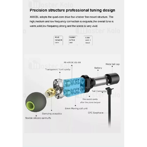 هندزفری بلوتوث اوی Awei X680BL Stereo Earphones گردنی و مگنتی