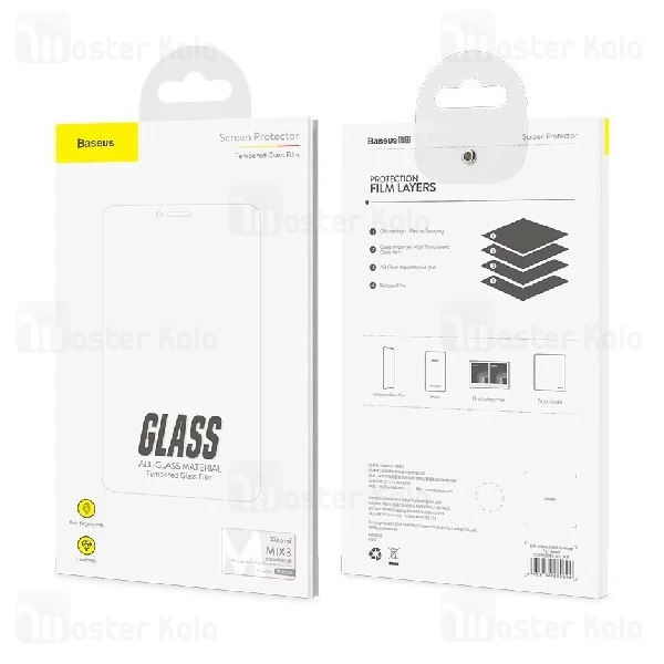 محافظ صفحه شیشه ای تمام صفحه بیسوس شیائومی Xiaomi Mi Mix 3 Baseus SGMIMIX3-KC01