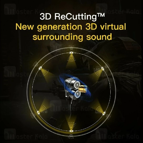 هندزفری سیمی بیسوس Baseus Immersive virtual 3D gaming earphone NGH08-01 طراحی گیمینگ