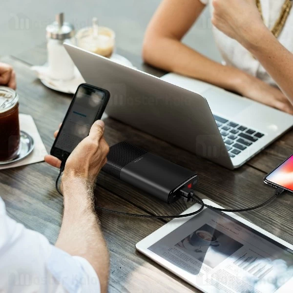 پاوربانک 20000 فست شارژ پوریدا Puridea S18 QC3.0 Power Bnak سه پورت 