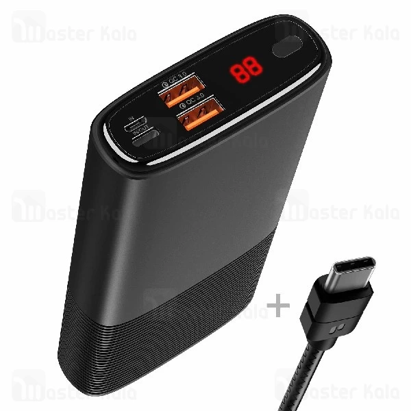 پاوربانک 20000 فست شارژ پوریدا Puridea S18 QC3.0 Power Bnak سه پورت 