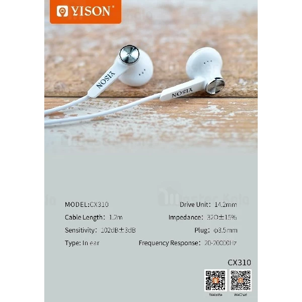 هندزفری سیمی وایسون YISON CX310 Music Earpones