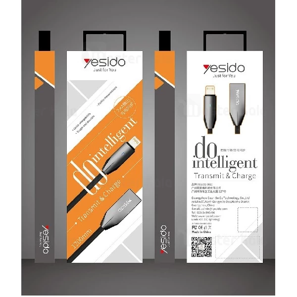 کابل لایتنینگ یسیدو Yesido CA-23 Cable توان 2.4 آمپر و طول 1.2 متر
