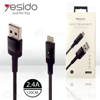 کابل لایتنینگ یسیدو Yesido CA28 Auto Disconnect 2.4A دارای قطع کن خودکار