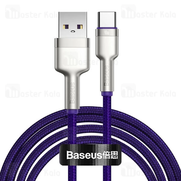 کابل تایپ سی Baseus Cafule Series Metal CATJK-B01 Type C Charging 2m 40W Data Cable