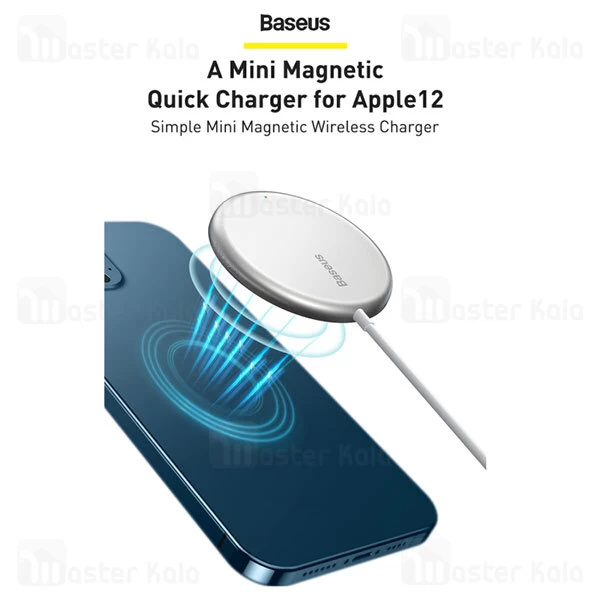 شارژر وایرلس Baseus Simple Mini Magnetic Wireless Charger WXJK-F01 15W