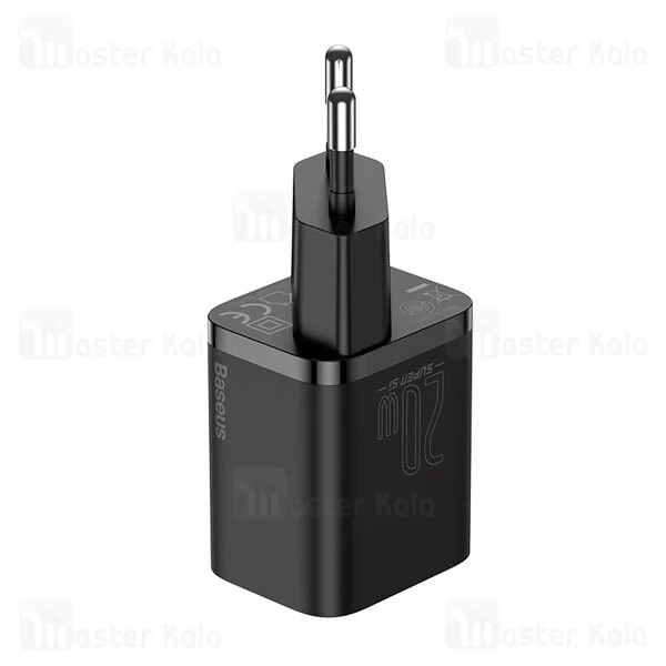 شارژر دیواری فست شارژ بیسوس Baseus Super Si Quick Charger 1C 20W TZCCSUP-B01 توان 20 وات همراه کابل