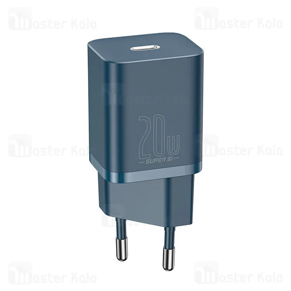 شارژر دیواری فست شارژ بیسوس Baseus Super Si Quick Charger 1C 20W TZCCSUP-B01 توان 20 وات همراه کابل