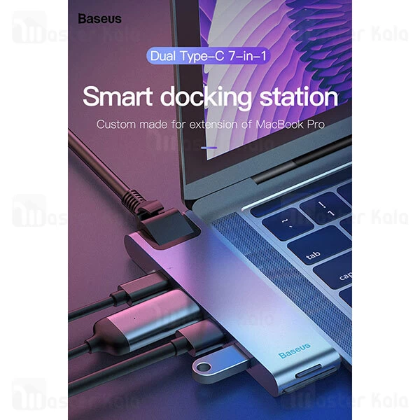 هاب Baseus Thunderbolt C Pro Smart HUB Docking Station CAHUB-L0G For MacBook Pro