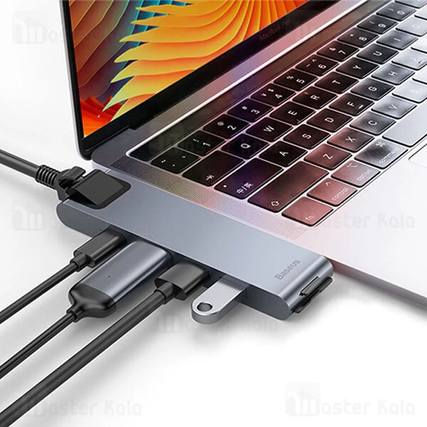 هاب Baseus Thunderbolt C Pro Smart HUB Docking Station CAHUB-L0G For MacBook Pro