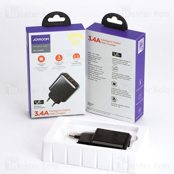 شارژر دیواری Joyroom HKL-USB59 Sharp Series 3.4A Intelligent 30W