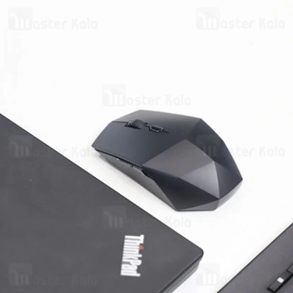 موس وایرلس سایلنت لنوو Lenovo Black Diamond 2 Wireless Mute Mouse دارای 6 کلید