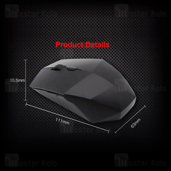موس وایرلس سایلنت لنوو Lenovo Black Diamond 2 Wireless Mute Mouse دارای 6 کلید