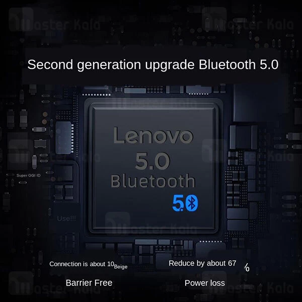 هندزفری بلوتوث گردنی لنوو Lenovo HE05 Pro Dual Driver Neckband Bluetooth Earphone طراحی مگنتی