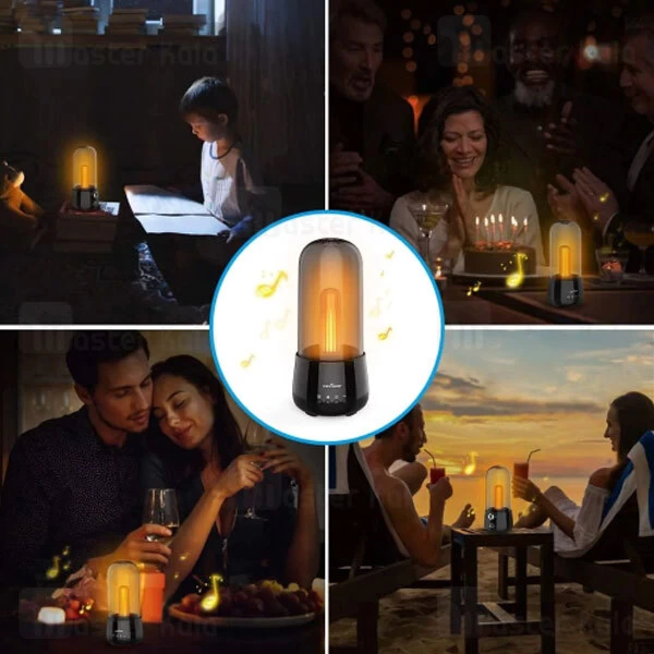 اسپیکر بلوتوث لنوو Lenovo L02 Portable TWS Bluetooth Light Speaker دارای چراغ