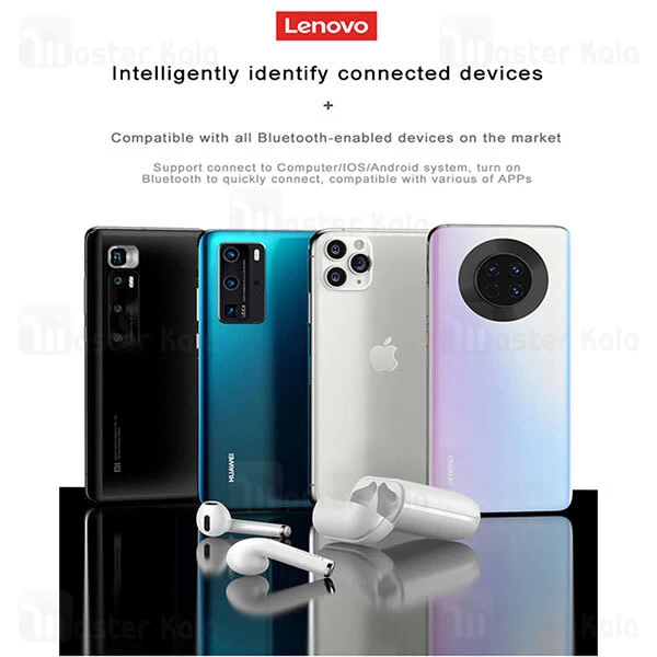 هندزفری بلوتوث دوگوش لنوو Lenovo LivePods LP2 Wireless Handsfree