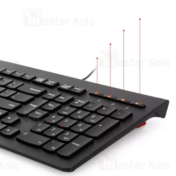 کیبورد سیمی لنوو Lenovo M120K Wired Ultra-thin chocolate Keyboard