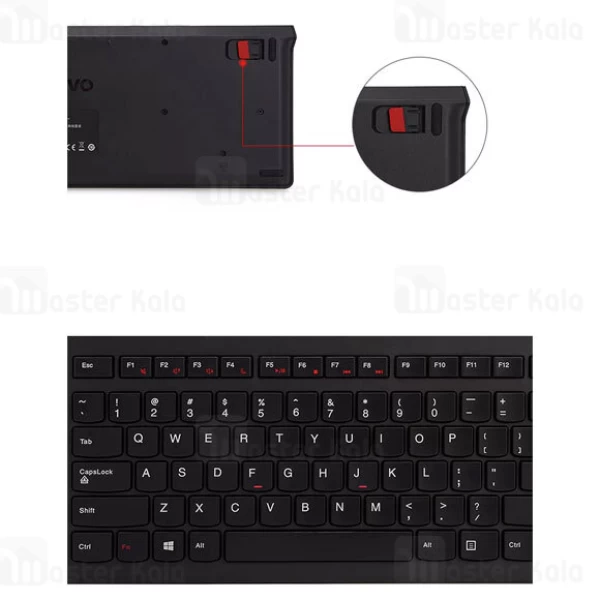 کیبورد سیمی لنوو Lenovo M120K Wired Ultra-thin chocolate Keyboard