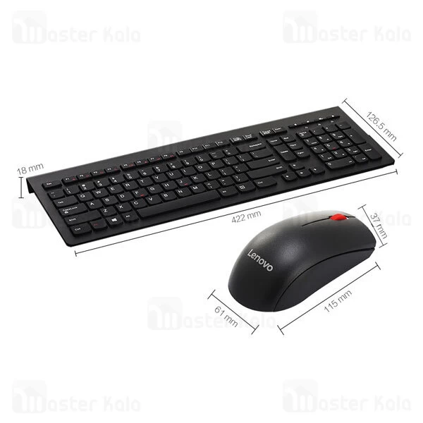 موس و کیبورد وایرلس لنوو Lenovo M120PRO Wireless Mouse and Keyboard Set