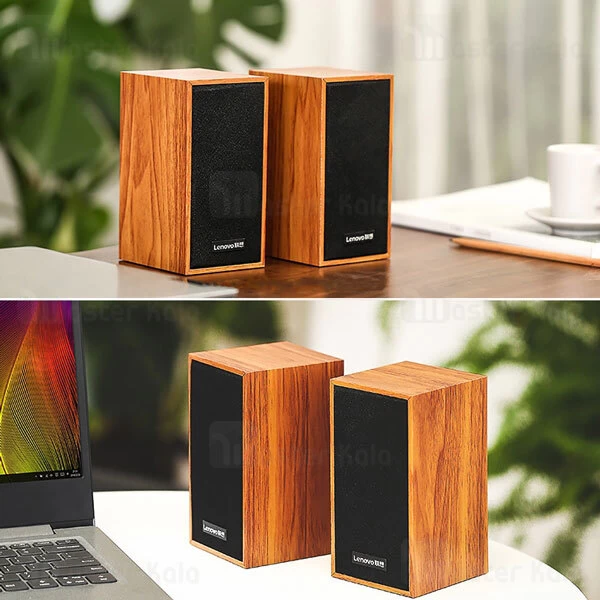 اسپیکر دسکتاپ Lenovo M530 Wooden Desktop Wired Speaker