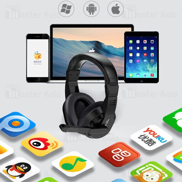 هدفون گیمینگ Lenovo P320 plus Office Wired Gaming Headphone Adapter