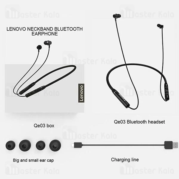 هندزفری بلوتوث Lenovo QE03 Sport Wireless Bluetooth Earphone