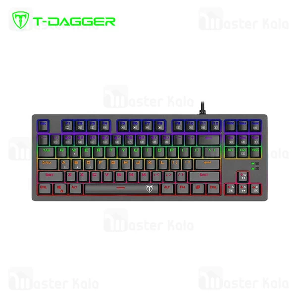 کیبورد گیمینگ سیمی T-Dagger Bali T-TGK311 Gaming Mechanical Keyboard RGB Backlighting