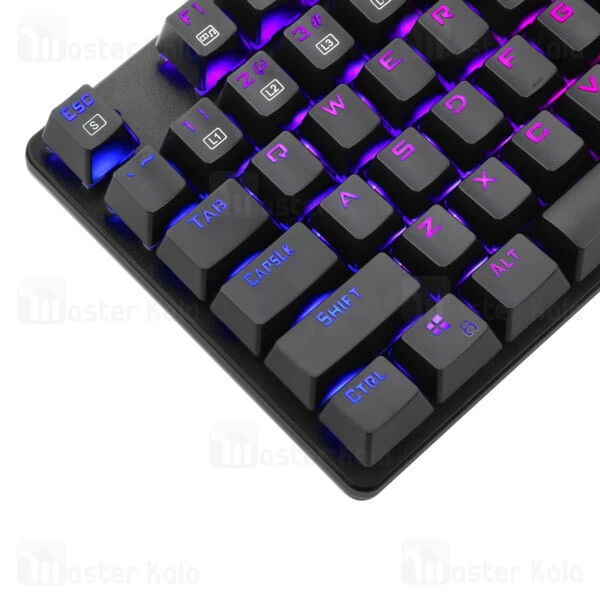 کیبورد گیمینگ سیمی T-Dagger Bora T-TGK315 Gaming Mechanical Keyboard RGB Backlighting