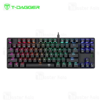 کیبورد سیمی گیمینگ T-Dagger Bora T-TGK315 Gaming Mechanical Keyboard RGB Backlighting