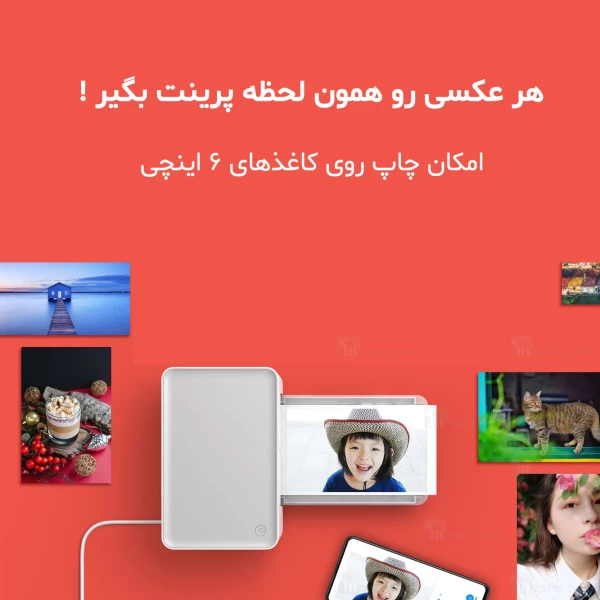 پرینتر موبایل شیائومی Xiaomi Mi Wireless Photo Printer 6 inch Desktop Color Photo Printer