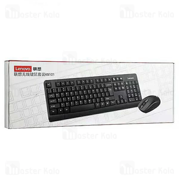 موس و کیبورد بی سیم لنوو Lenovo KN101 Simple Wireless Keyboard and Mouse Set