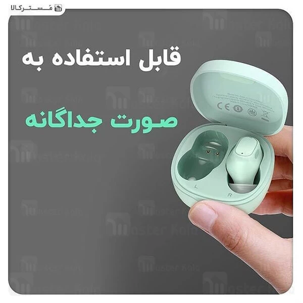 هندزفری بلوتوث دوگوش بیسوس Baseus Encok WM01 True Wireless Earphones NGWM01-01