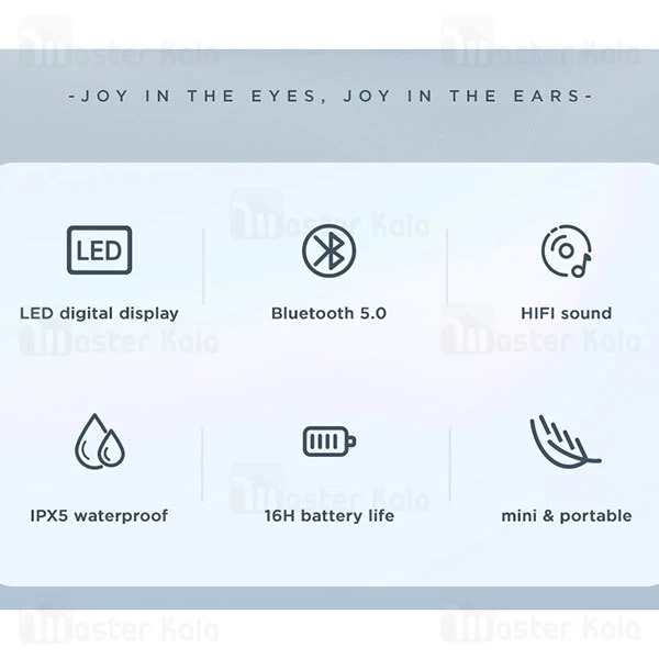 هندزفری بلوتوث Joyroom JR-T12 TWS HiFi True Wireless Stereo Bluetooth Earphones