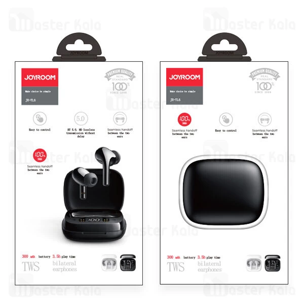 هندزفری بلوتوث دوگوش جویروم Joyroom JR-TL6 TWS LED Display Earphone