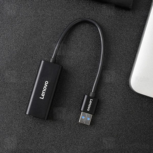 تبدیل USB3.0 به LAN لنوو Lenovo LX0805 USB3.0 to RJ45 Network Converter