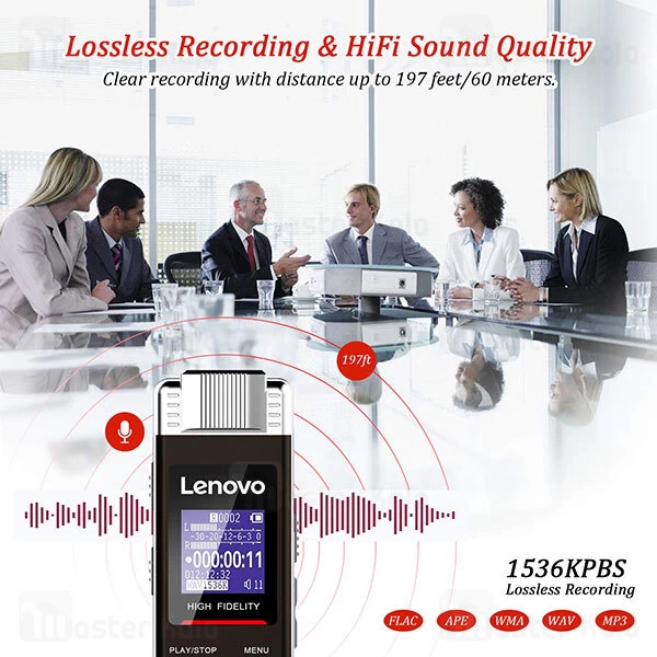 ضبط صوت دیجیتال Lenovo B613 Digital Voice Recorder 8GB