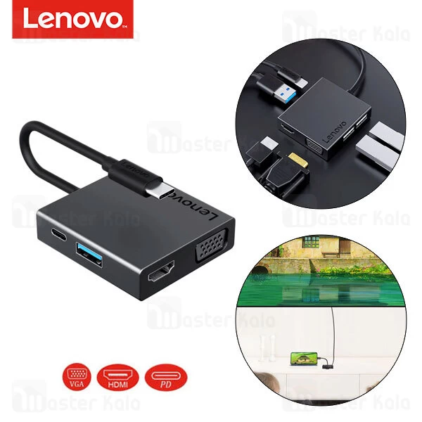 هاب 6 پورت لنوو Lenovo C120 USB C Docking Station 