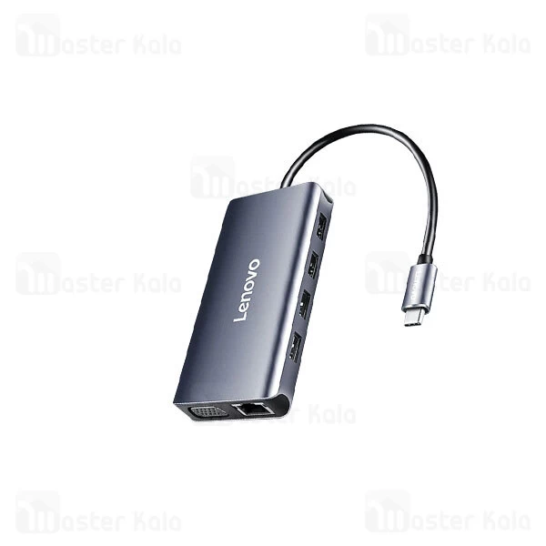 هاب 8 پورت لنوو Lenovo LX0808 USB C Docking Station 