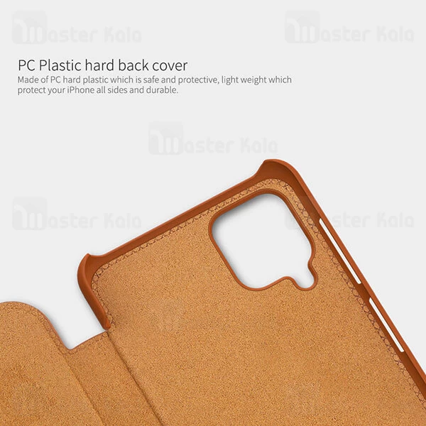 کیف چرمی Samsung Galaxy A12 Nillkin Qin Leather Case